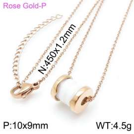 SS Rose Gold-Plating Necklace