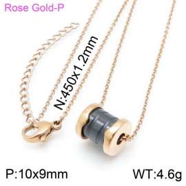 SS Rose Gold-Plating Necklace