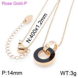 SS Rose Gold-Plating Necklace