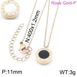 SS Rose Gold-Plating Necklace