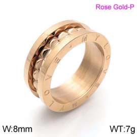 Stainless Steel Rose Gold-plating Ring