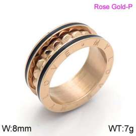 Stainless Steel Rose Gold-plating Ring