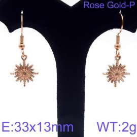 SS Rose Gold-Plating Earring