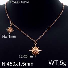 SS Rose Gold-Plating Necklace