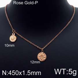 SS Rose Gold-Plating Necklace