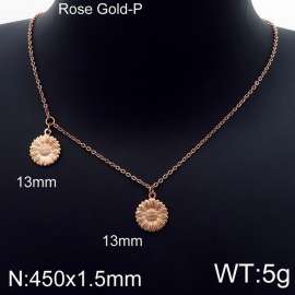 SS Rose Gold-Plating Necklace