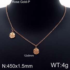 SS Rose Gold-Plating Necklace