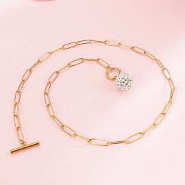 SS Gold-Plating Necklace