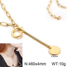 SS Gold-Plating Necklace