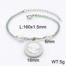Stainless Steel Stone Bracelet
