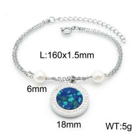 Stainless Steel Stone Bracelet