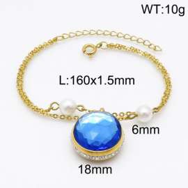 Stainless Steel Stone Bracelet