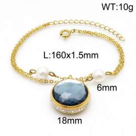Stainless Steel Stone Bracelet