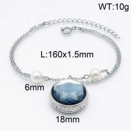 Stainless Steel Stone Bracelet