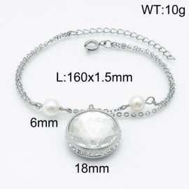 Stainless Steel Stone Bracelet