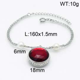 Stainless Steel Stone Bracelet