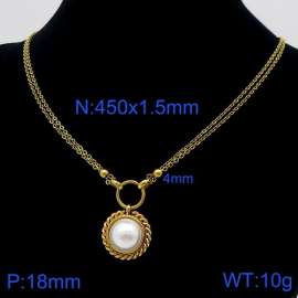 SS Gold-Plating Necklace