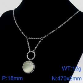 Stainless Steel Stone Necklace