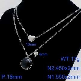 Stainless Steel Stone Necklace