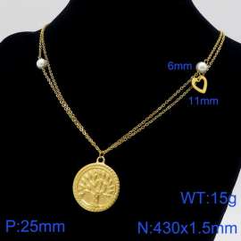 SS Gold-Plating Necklace