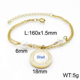 Stainless Steel Stone Bracelet