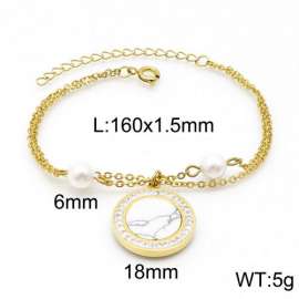 Stainless Steel Stone Bracelet