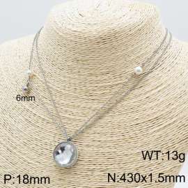 Stainless Steel Stone Necklace