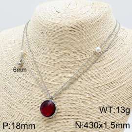 Stainless Steel Stone Necklace