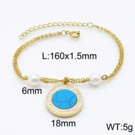 Stainless Steel Stone Bracelet