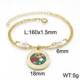 Stainless Steel Stone Bracelet