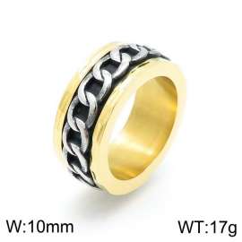 Stainless Steel Gold-plating Ring