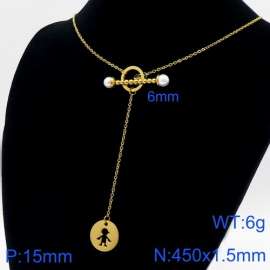 SS Gold-Plating Necklace