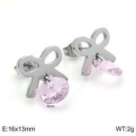 Stainless Steel Stone&Crystal Earring