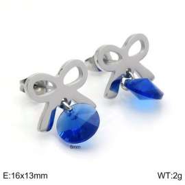 Stainless Steel Stone&Crystal Earring