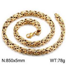 SS Gold-Plating Necklace