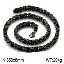 Stainless Steel Black-plating Necklace