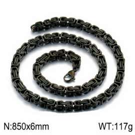 Stainless Steel Black-plating Necklace