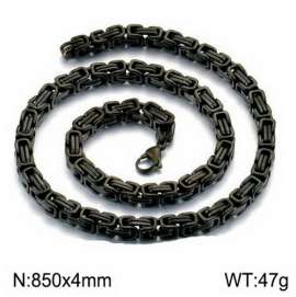 Stainless Steel Black-plating Necklace