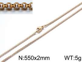 Staineless Steel Small Gold-plating Chain