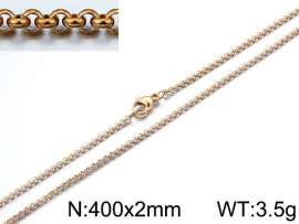 Staineless Steel Small Gold-plating Chain