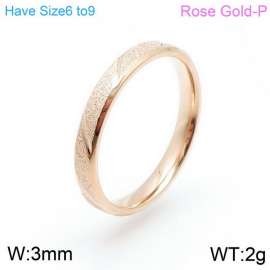 Stainless Steel Rose Gold-plating Ring