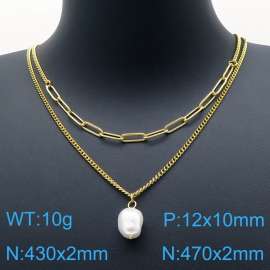 SS Gold-Plating Necklace