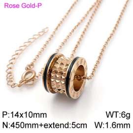 SS Rose Gold-Plating Necklace