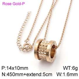 SS Rose Gold-Plating Necklace