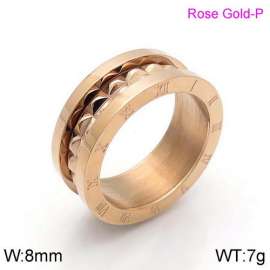 Stainless Steel Rose Gold-plating Ring