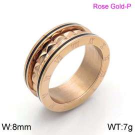 Stainless Steel Rose Gold-plating Ring