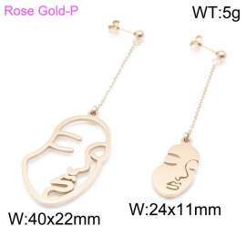 SS Rose Gold-Plating Earring