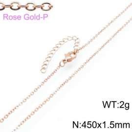 SS Rose Gold-Plating Necklace