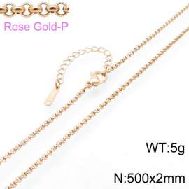 SS Rose Gold-Plating Necklace