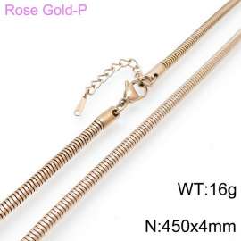 SS Rose Gold-Plating Necklace